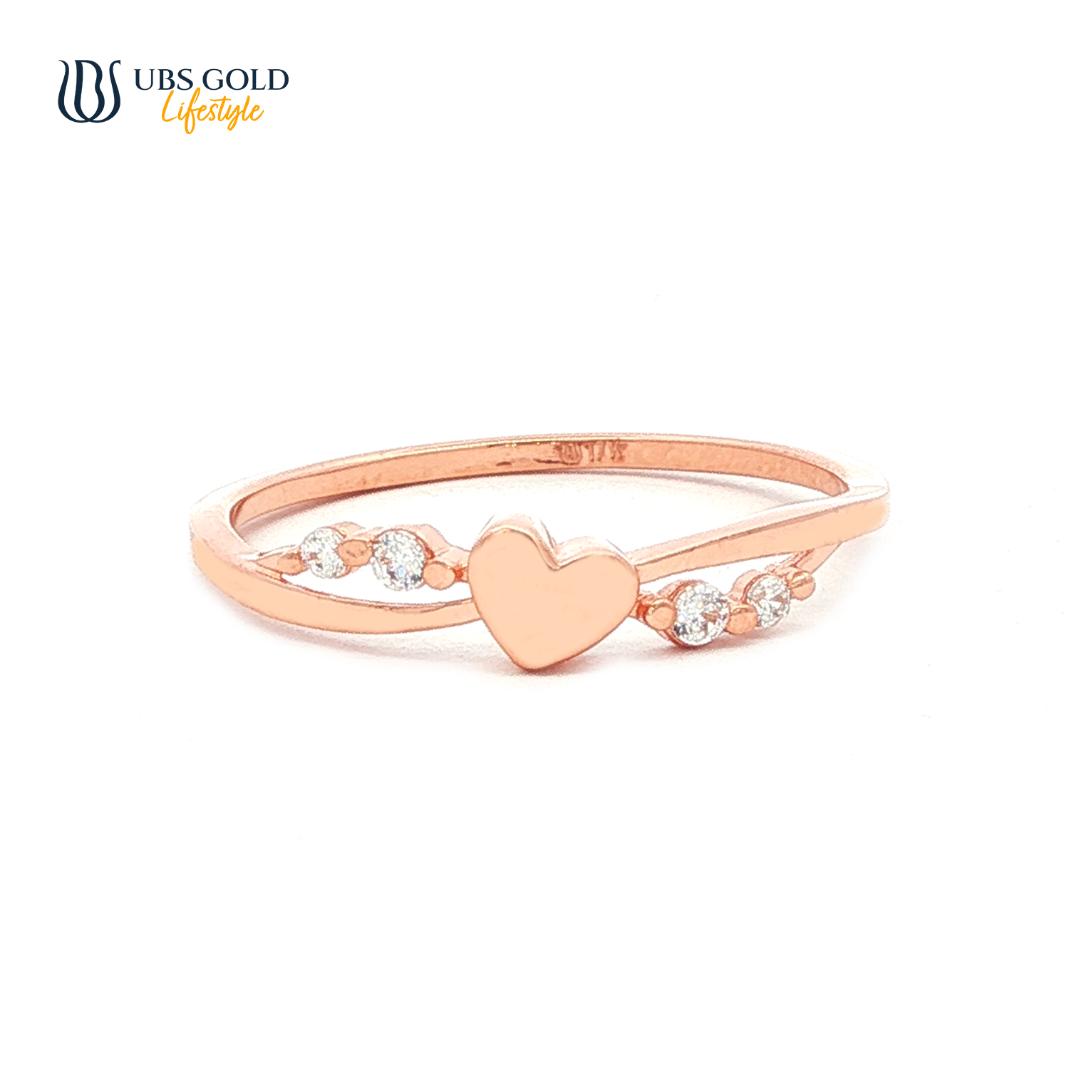 UBS Gold Cincin Emas Millie Molly - Cc17566 - 17K