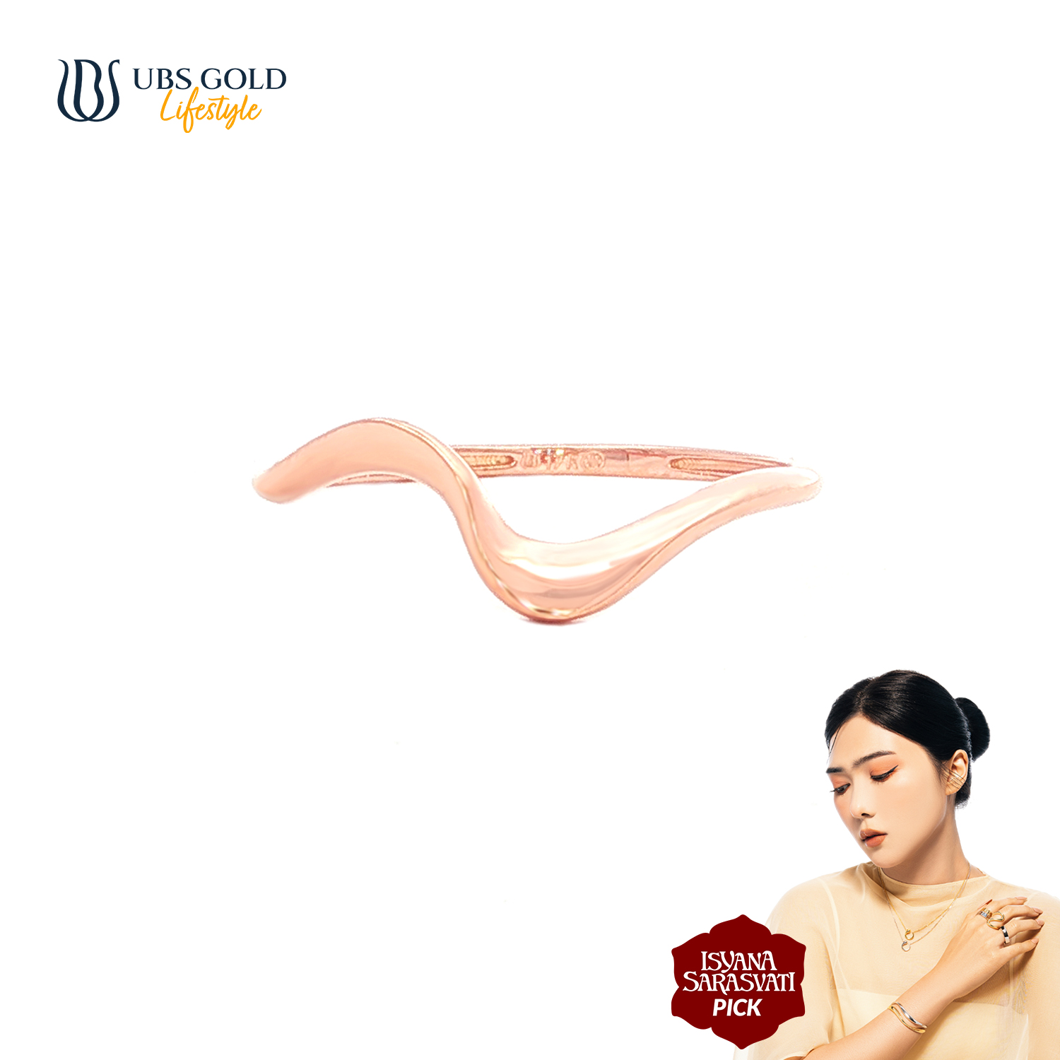 UBS Gold Cincin Emas Isyana Niskala - Cc70801 - 17K