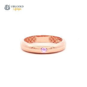 UBS Gold Cincin Emas Birthstone - Cdc0917-2 - 17K - Feb