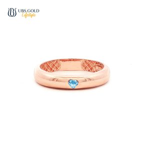 UBS Gold Cincin Emas Birthstone - Cdc0917-3 - 17K - Mar