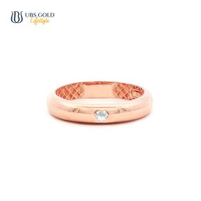 UBS Gold Cincin Emas Birthstone - Cdc0917-4 - 17K - Apr