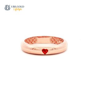 UBS Gold Cincin Emas Birthstone - Cdc0917-7 - 17K - Jul