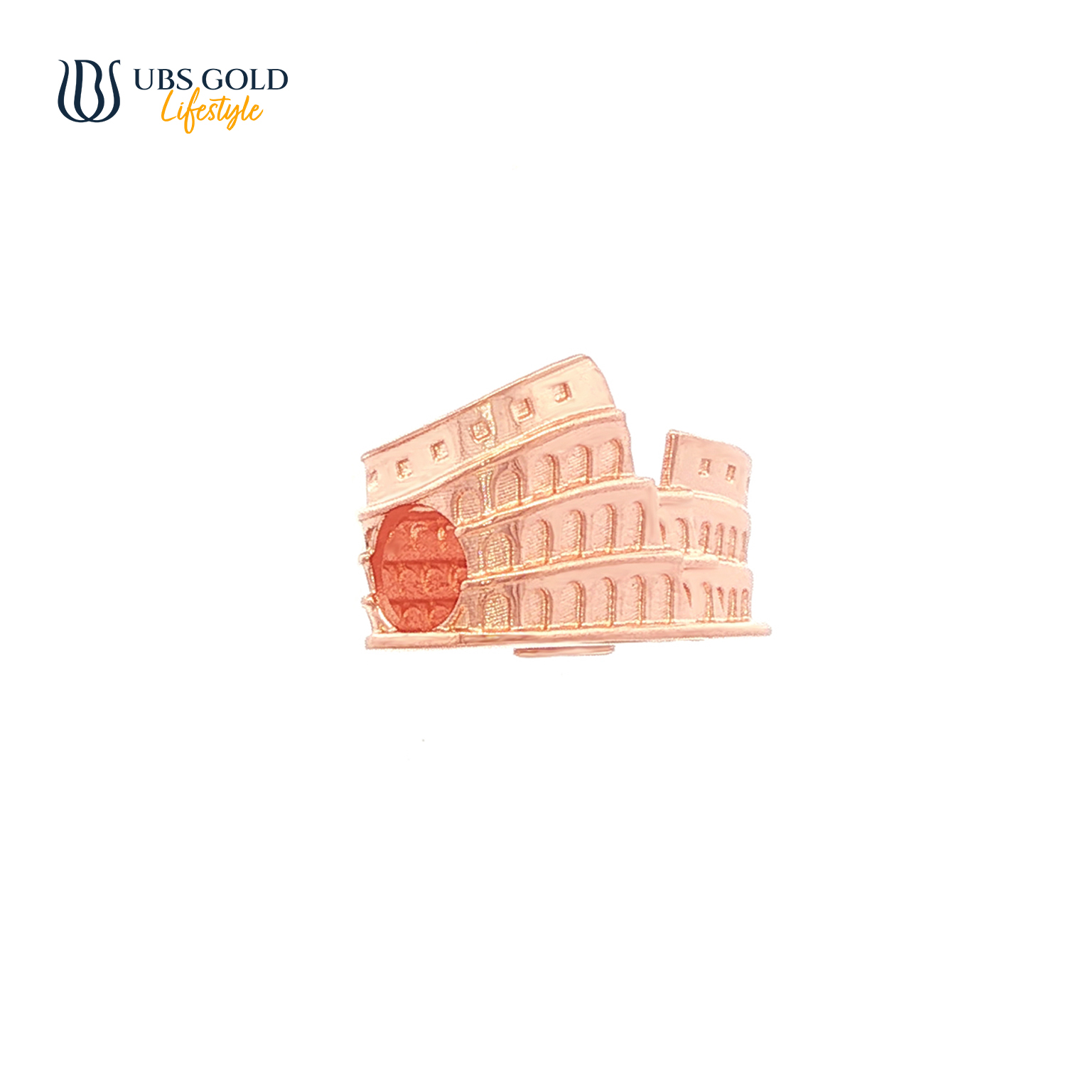 UBS Gold Liontin Emas World Tour Italia Charmee - Cdm0343 - 17K