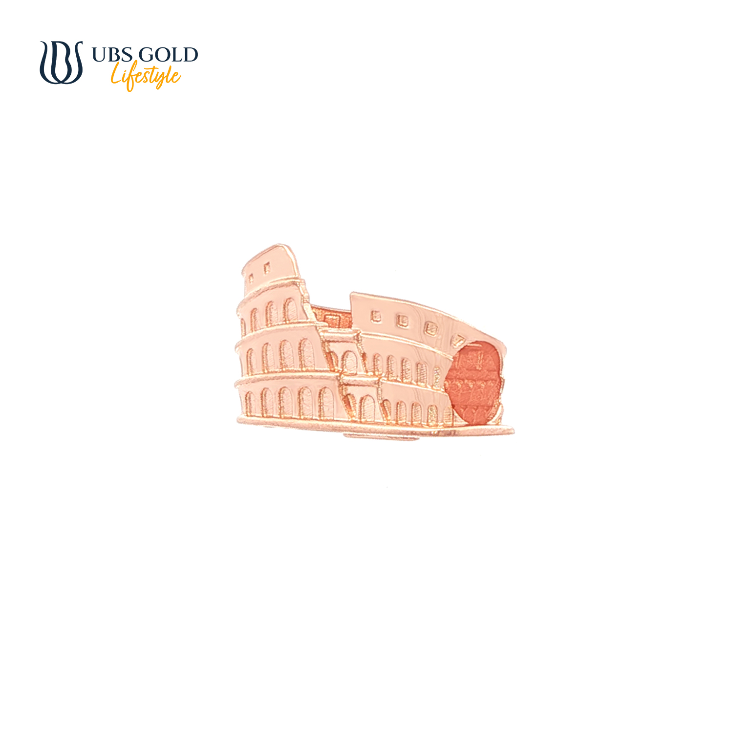 UBS Gold Liontin Emas World Tour Italia Charmee - Cdm0343 - 17K