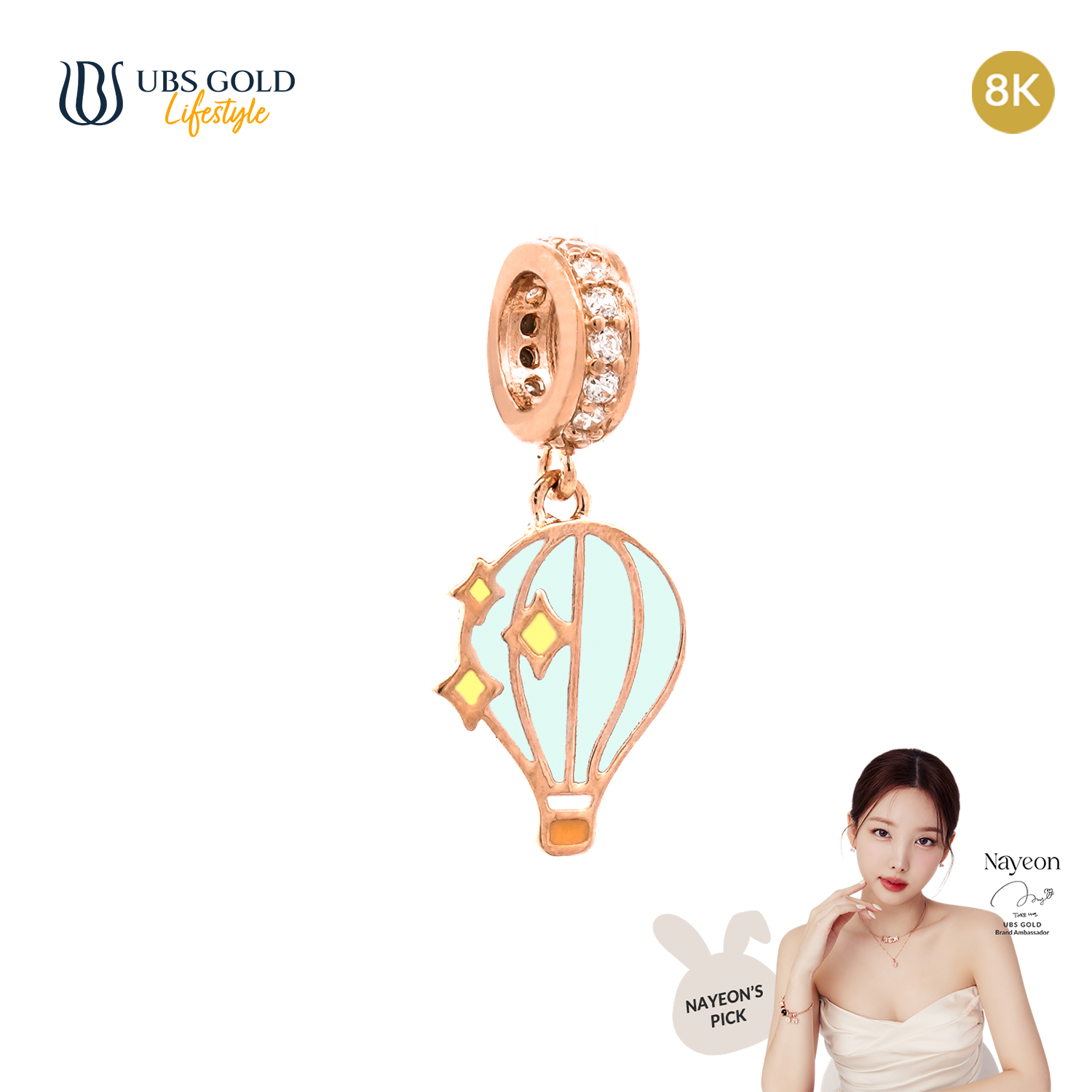 UBS Gold Liontin Emas Charmee - Clb3728K - 8K