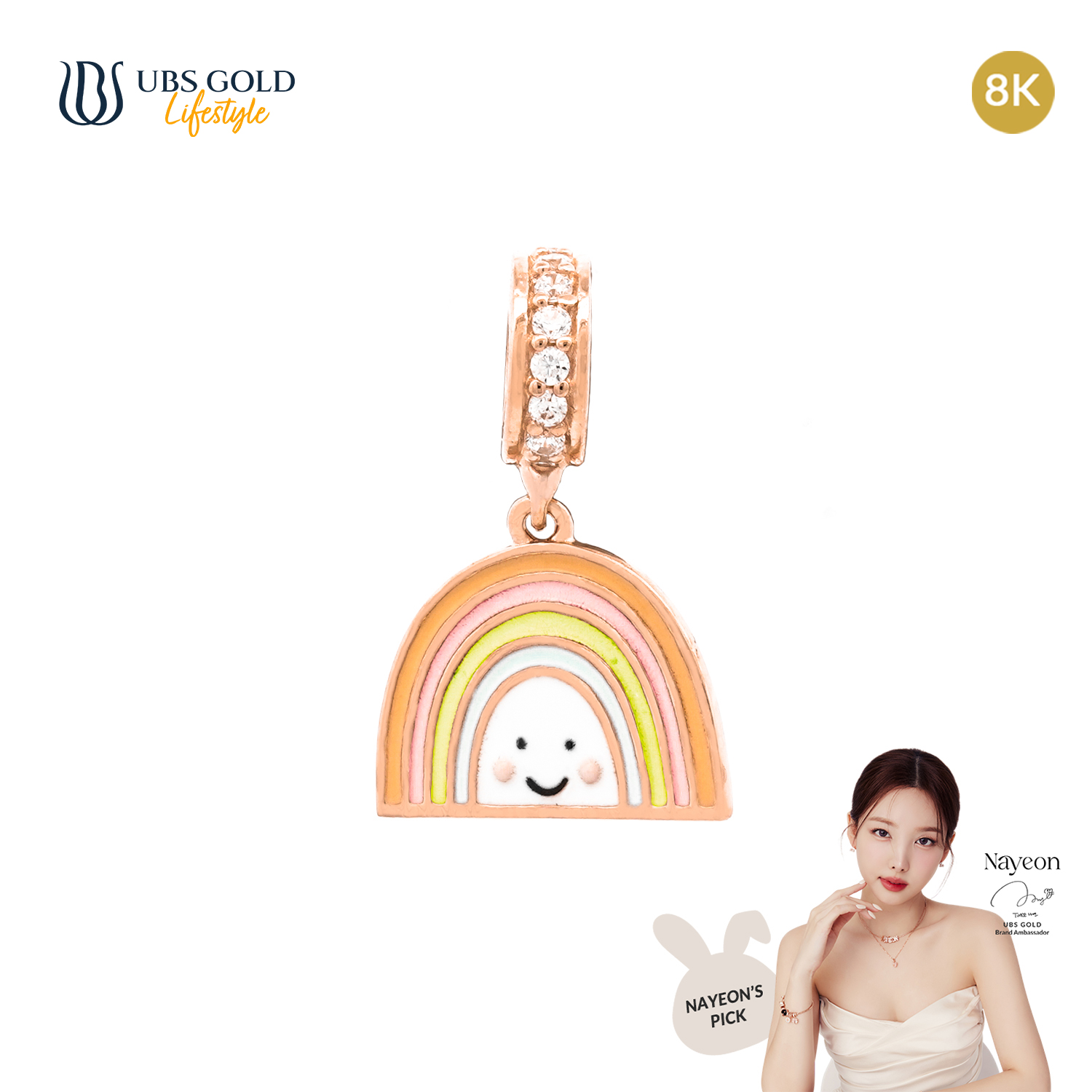 UBS Gold Liontin Emas Charmee - Clb3729K - 8K