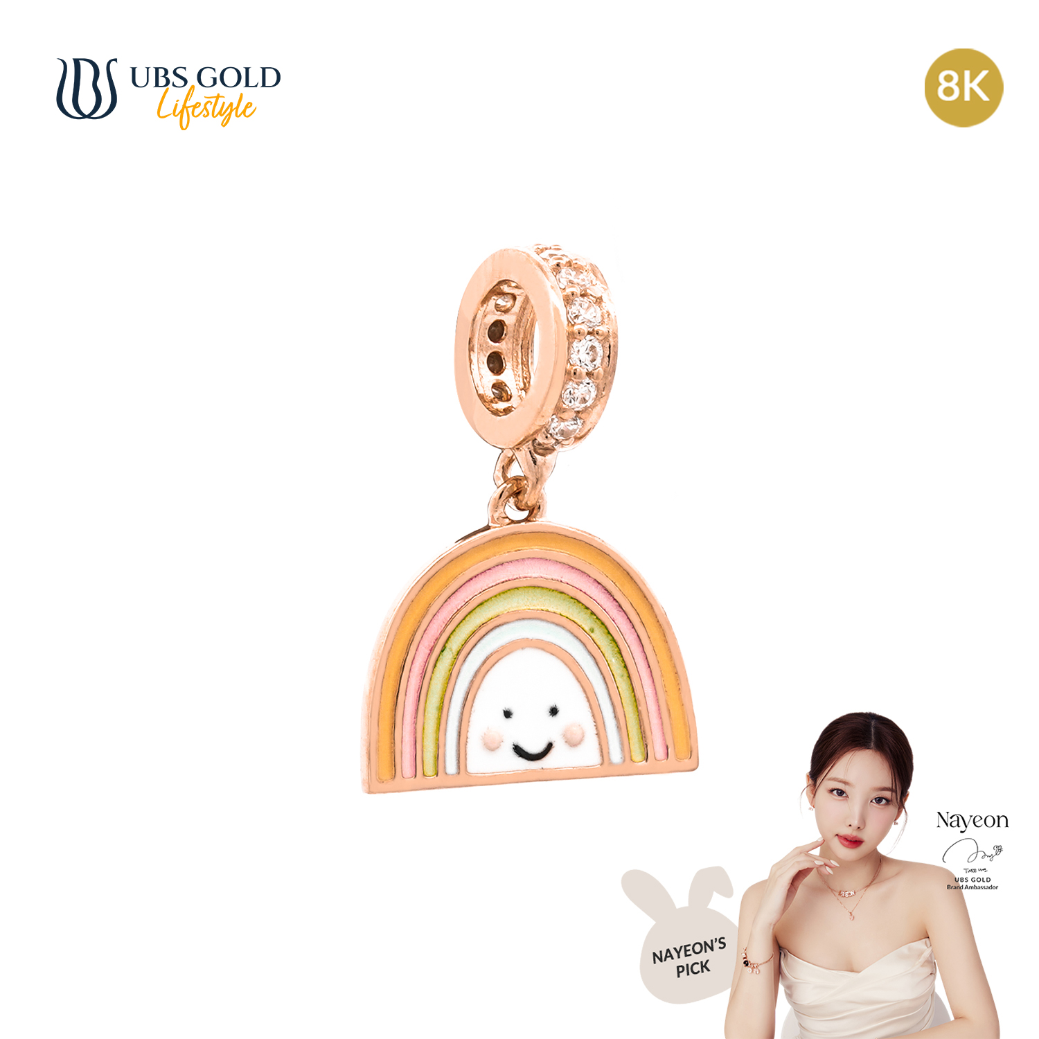 UBS Gold Liontin Emas Charmee - Clb3729K - 8K