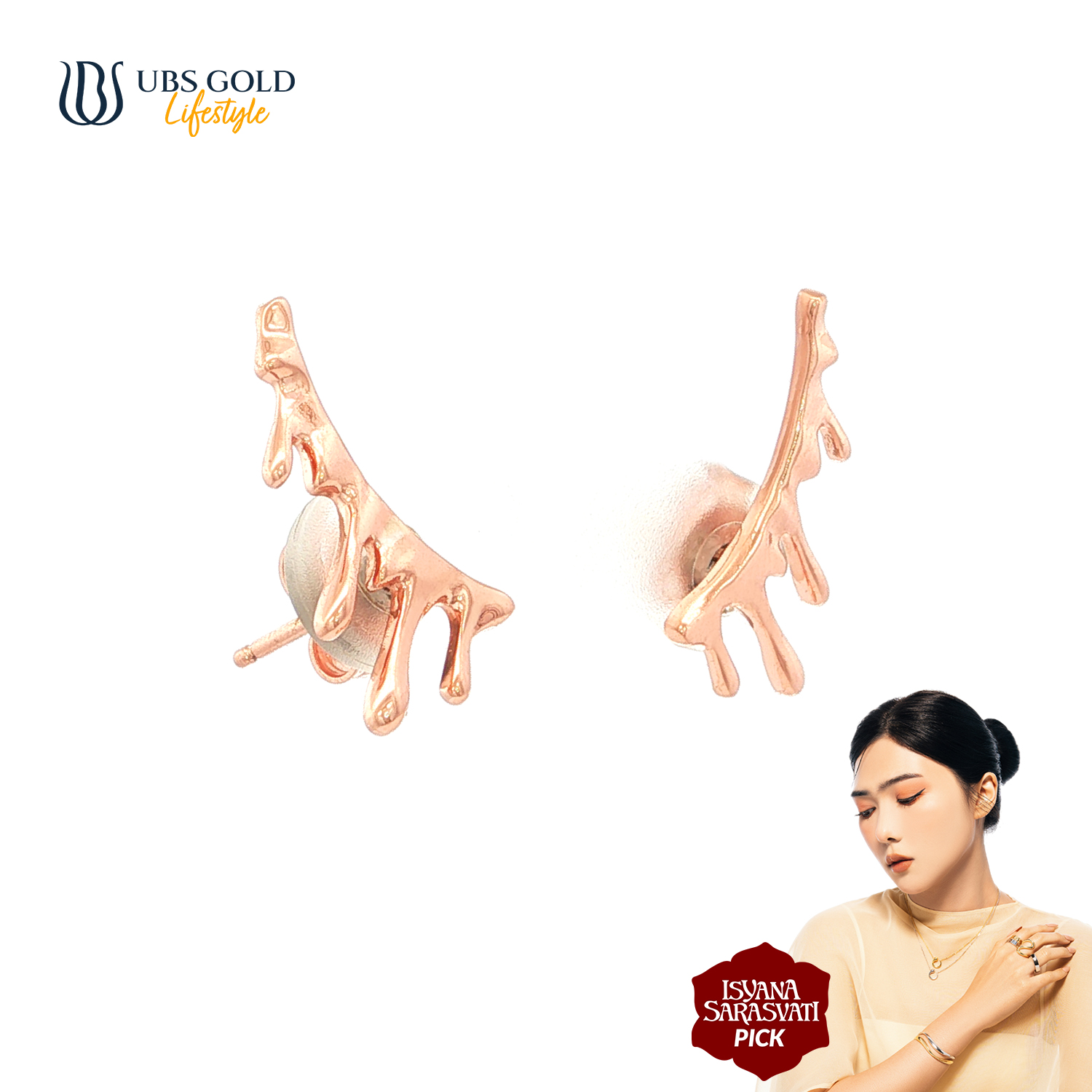 UBS Gold Anting Emas Isyana Niskala - Cwh0183 - 17K