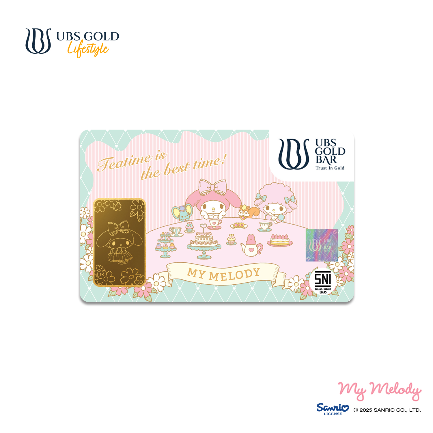 UBS Gold Logam Mulia Sanrio My Melody Teatime 5 Gr