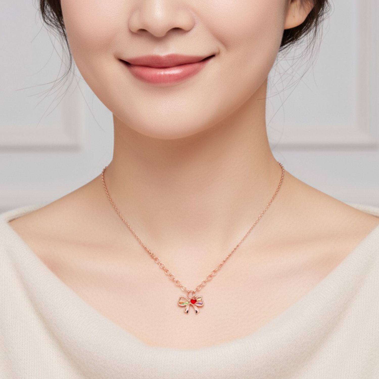 UBS Gold Kalung Emas Brigita Rainbow - K6k0150 - 17K