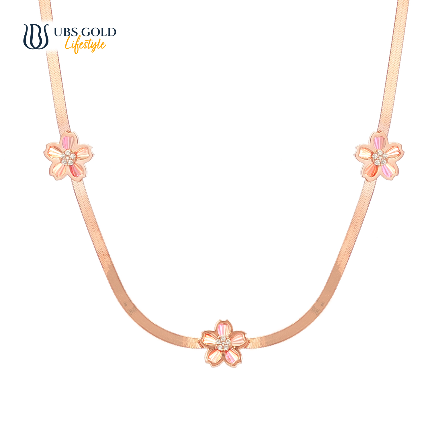 UBS Gold Kalung Emas Rainbow - K6k0171 - 17K