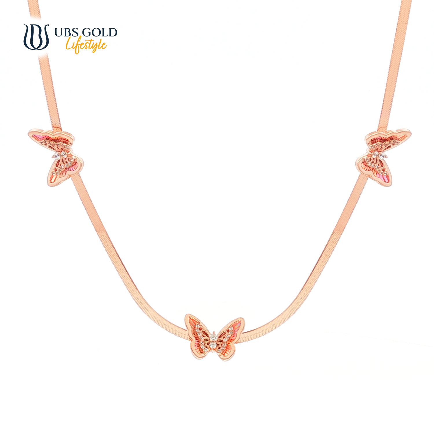 UBS Gold Kalung Emas Millie Molly Rainbow - K6k0174 - 17K
