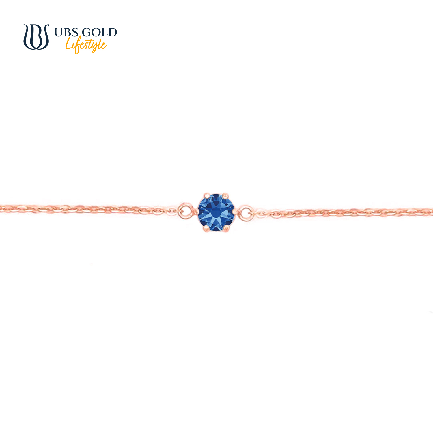 UBS Gold Gelang Emas Birthstone - Kgv6912-15 - 17K - Sep