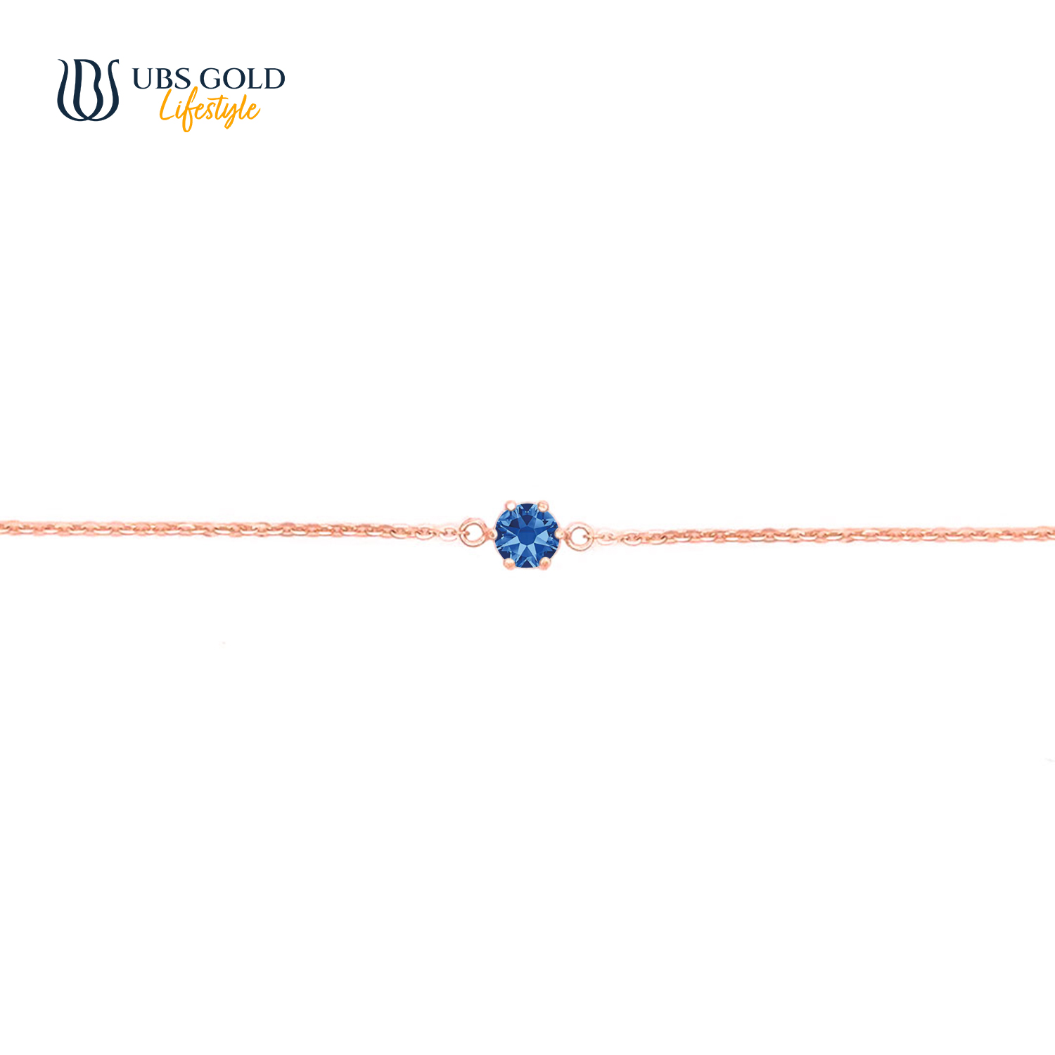 UBS Gold Gelang Emas Birthstone - Kgv6912-15 - 17K - Sep