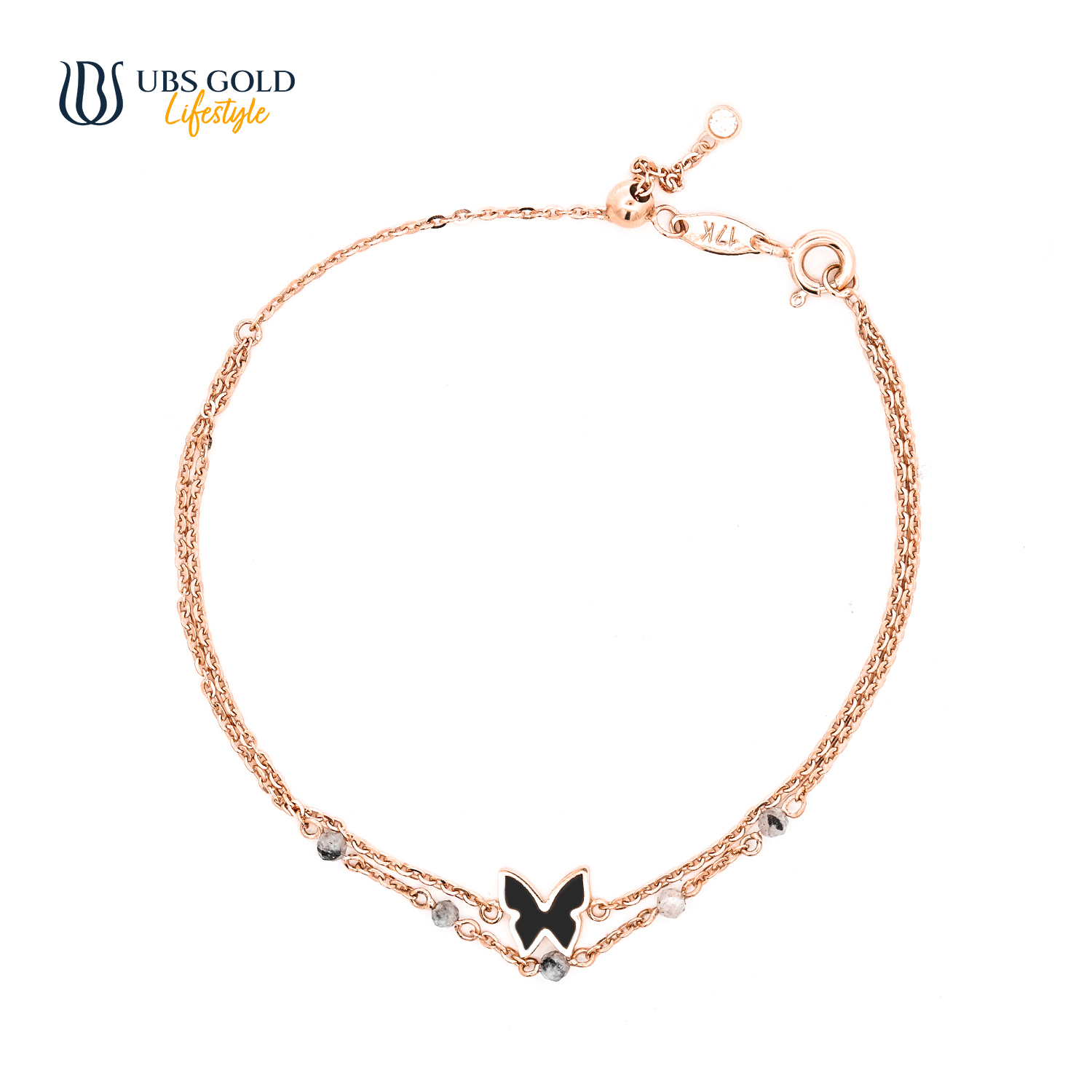 UBS Gold Gelang Emas Bubbly - Kgv7441 - 17K