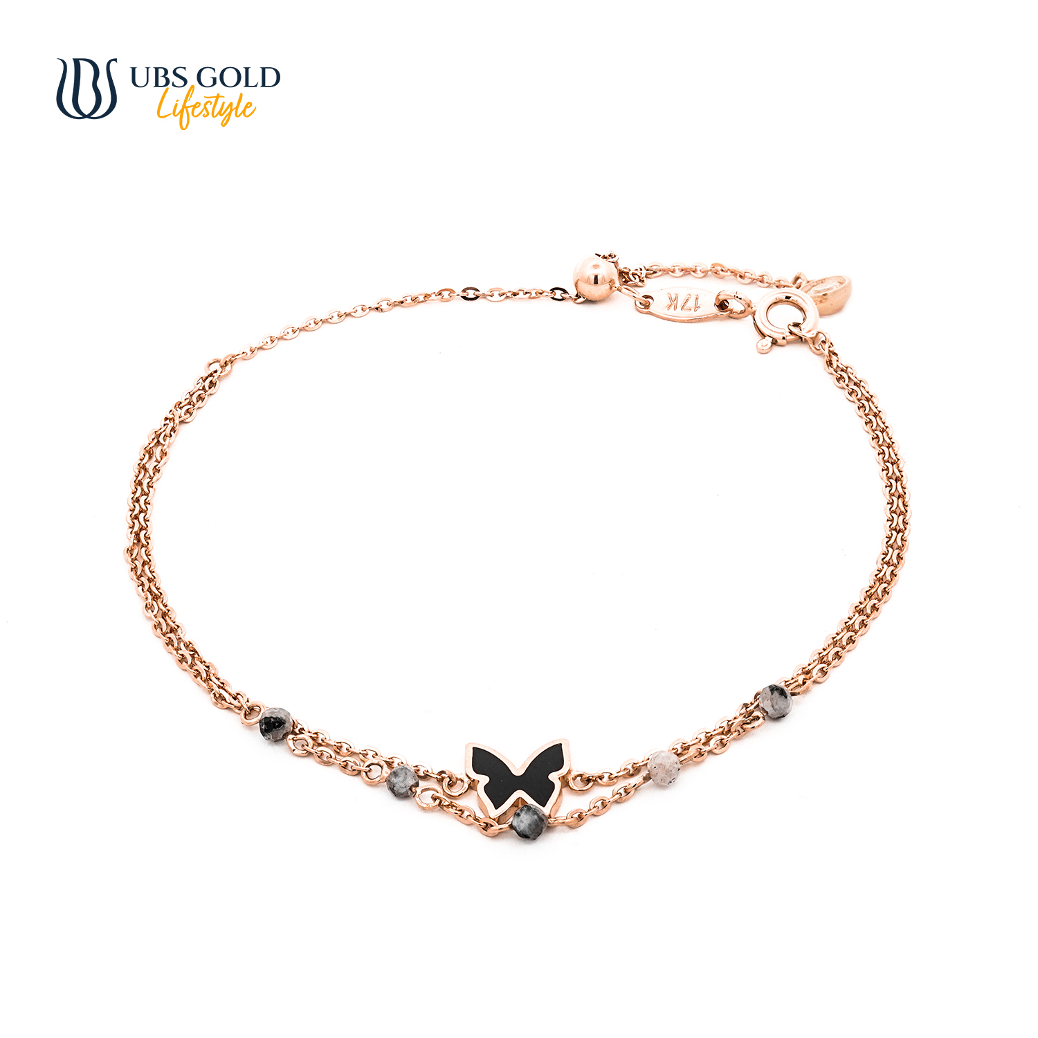 UBS Gold Gelang Emas Bubbly - Kgv7441 - 17K
