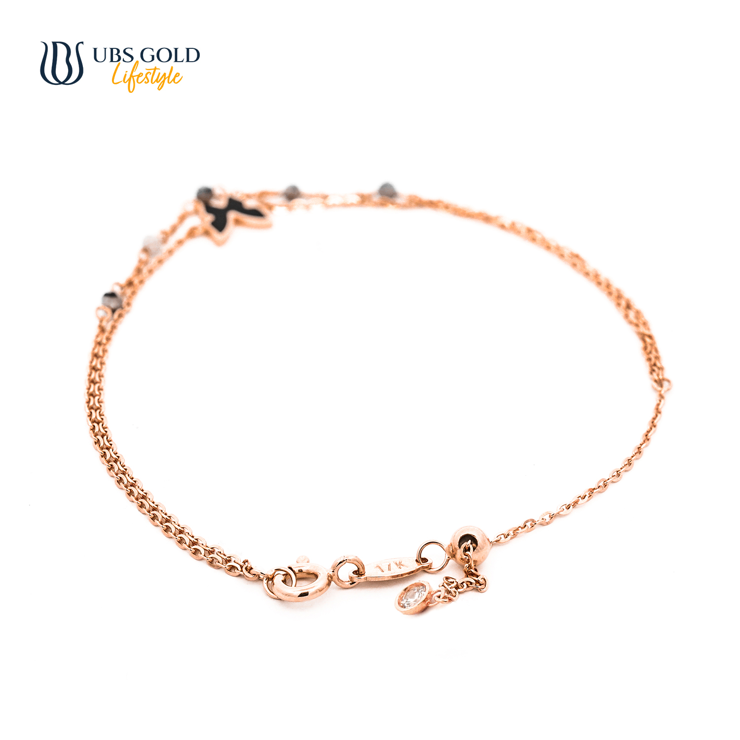 UBS Gold Gelang Emas Bubbly - Kgv7441 - 17K
