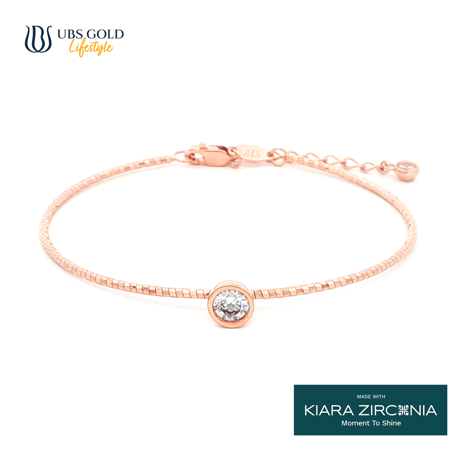 UBS Gold Gelang Emas Eleztra - Kgv7672 - 17K