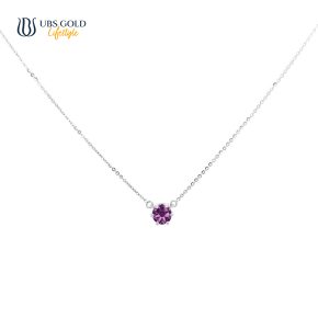 UBS Gold Kalung Emas Birthstone - Kkv15026-5 - 17K - Feb