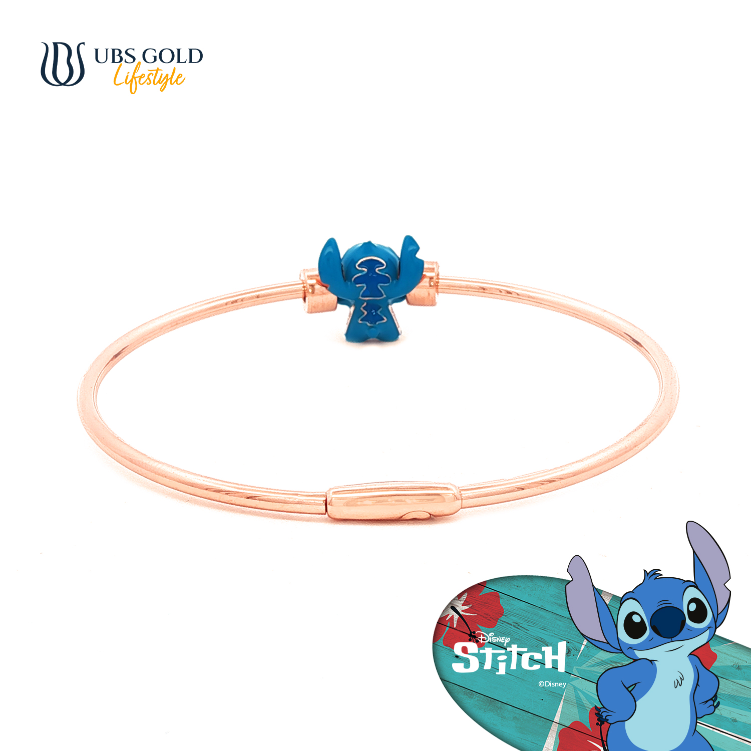 UBS Gold Gelang Emas Disney Stitch Charmee - Vgy0242 - 17K