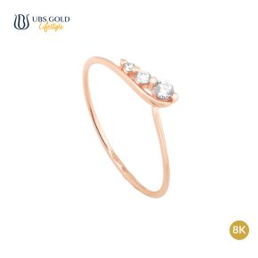 UBS Gold Cincin Emas Sparkling - Cc15504K - 8K