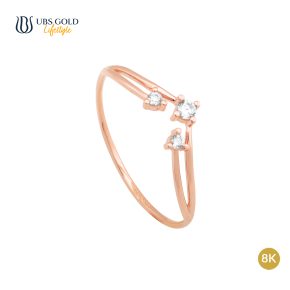UBS Gold Cincin Emas Sparkling - Cc15509K - 8K