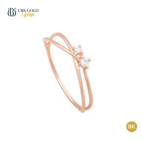UBS Gold Cincin Emas Sparkling - Cc15510K - 8K