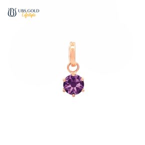 UBS Gold Liontin Emas Birthstone - Clb3764-15 - 17K - Feb