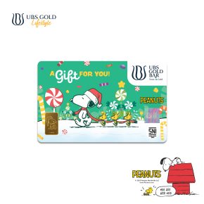 UBS Gold Logam Mulia Peanuts Snoopy Gift 1 Gr
