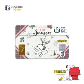 UBS Gold Logam Mulia Peanuts Snoopy Reindeer 2 Gr
