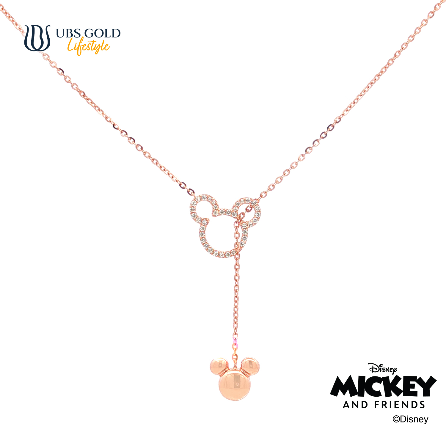 UBS Gold Kalung Emas Disney Mickey Mouse - Kky0533 - 17K