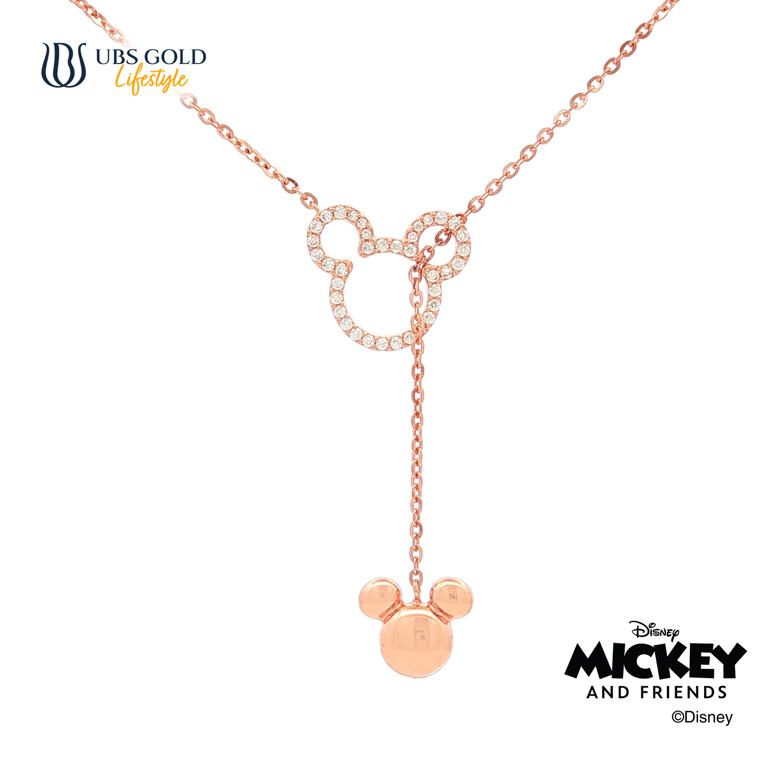 UBS Gold Kalung Emas Disney Mickey Mouse - Kky0533 - 17K