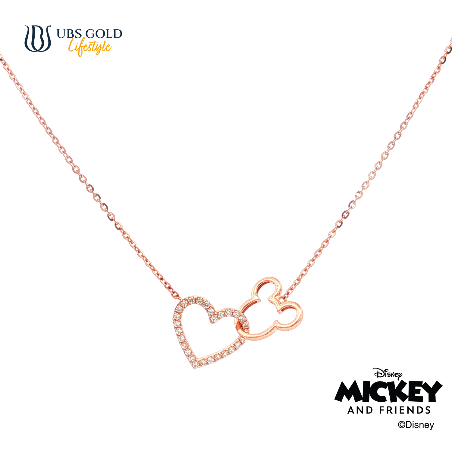UBS Gold Kalung Emas Disney Mickey Mouse - Kky0534 - 17K