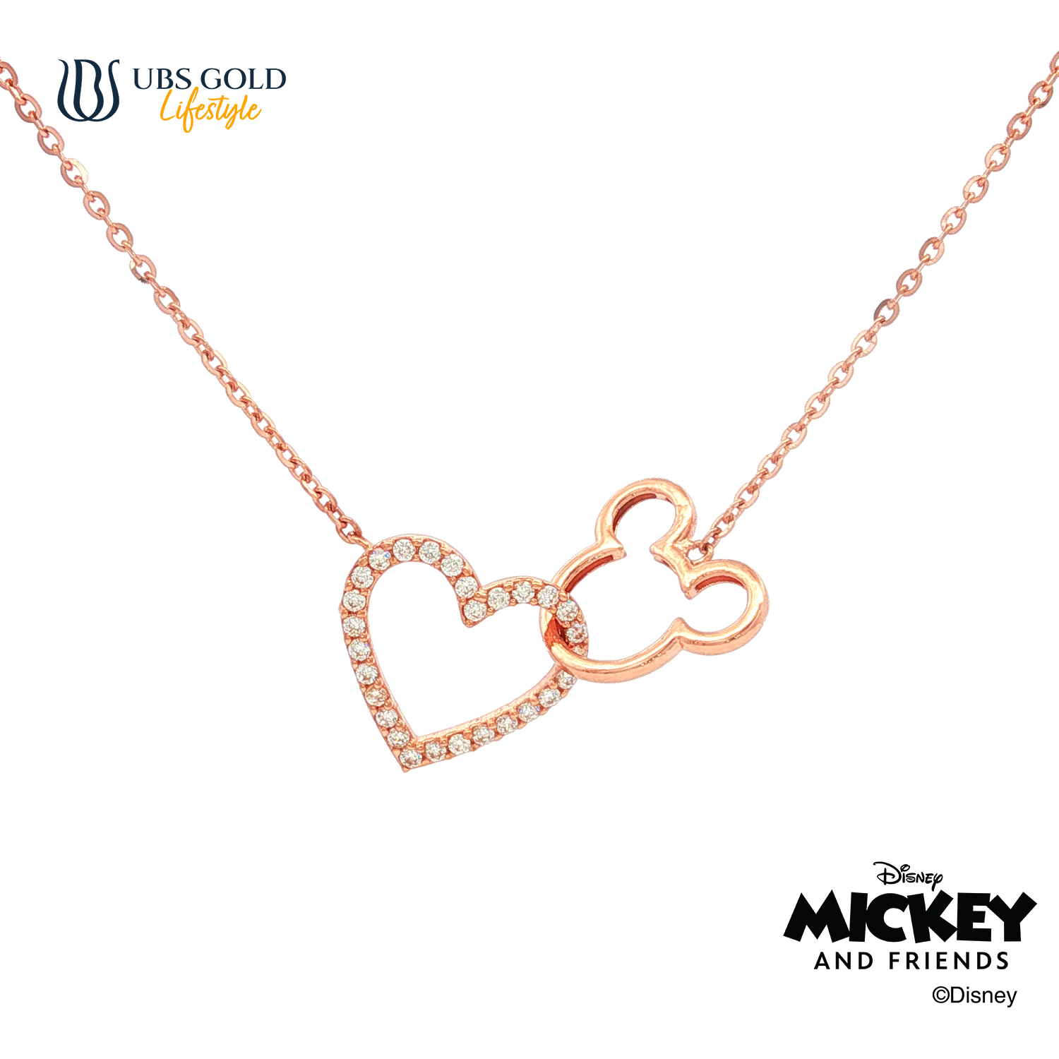 UBS Gold Kalung Emas Disney Mickey Mouse - Kky0534 - 17K