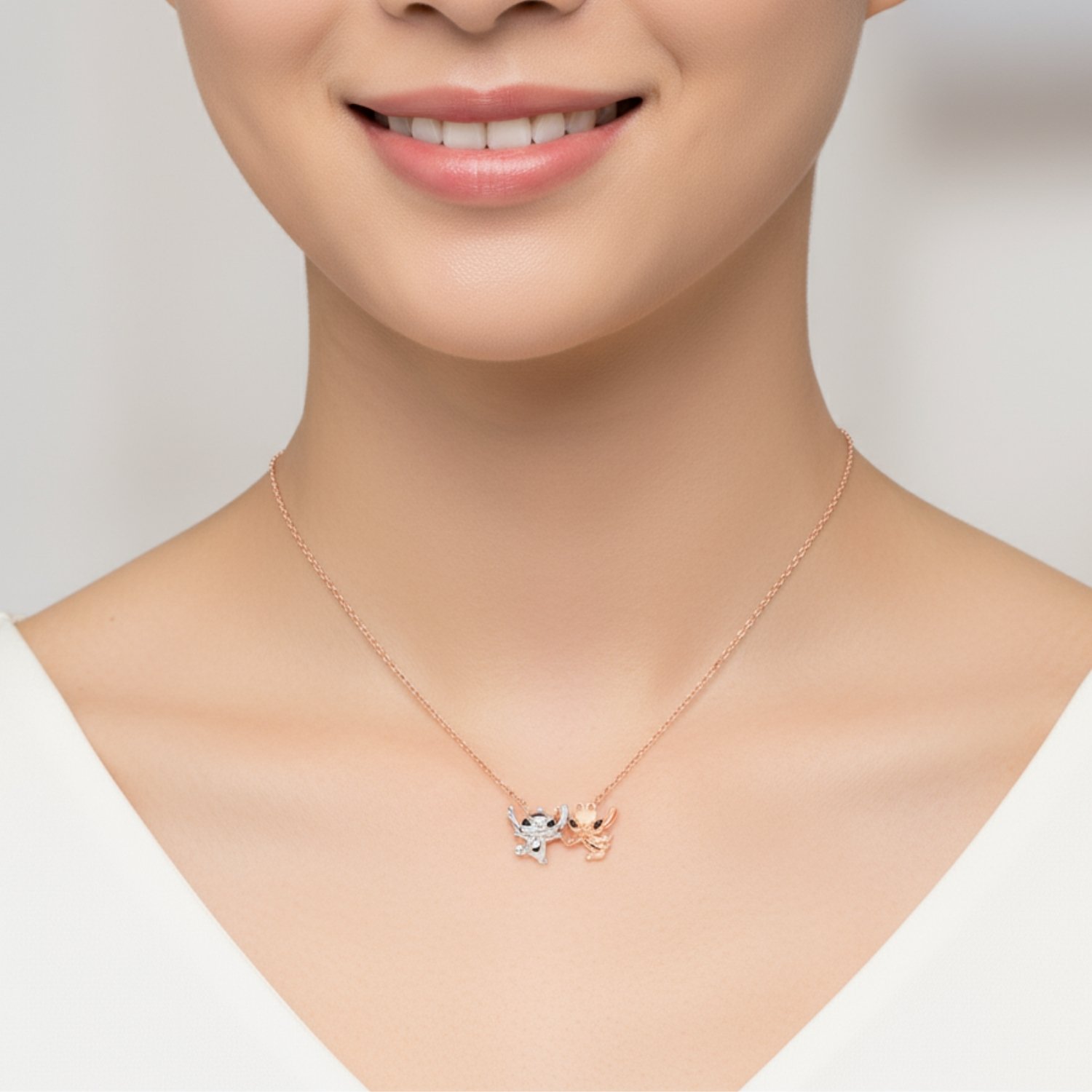 UBS Gold Kalung Emas Disney Stitch - Kky0554 - 17K