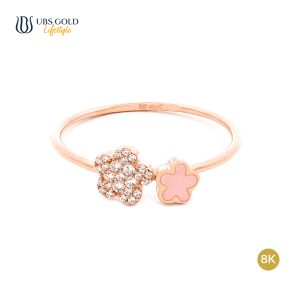 UBS Gold Cincin Emas Millie Molly - Cc17463KP - 8K