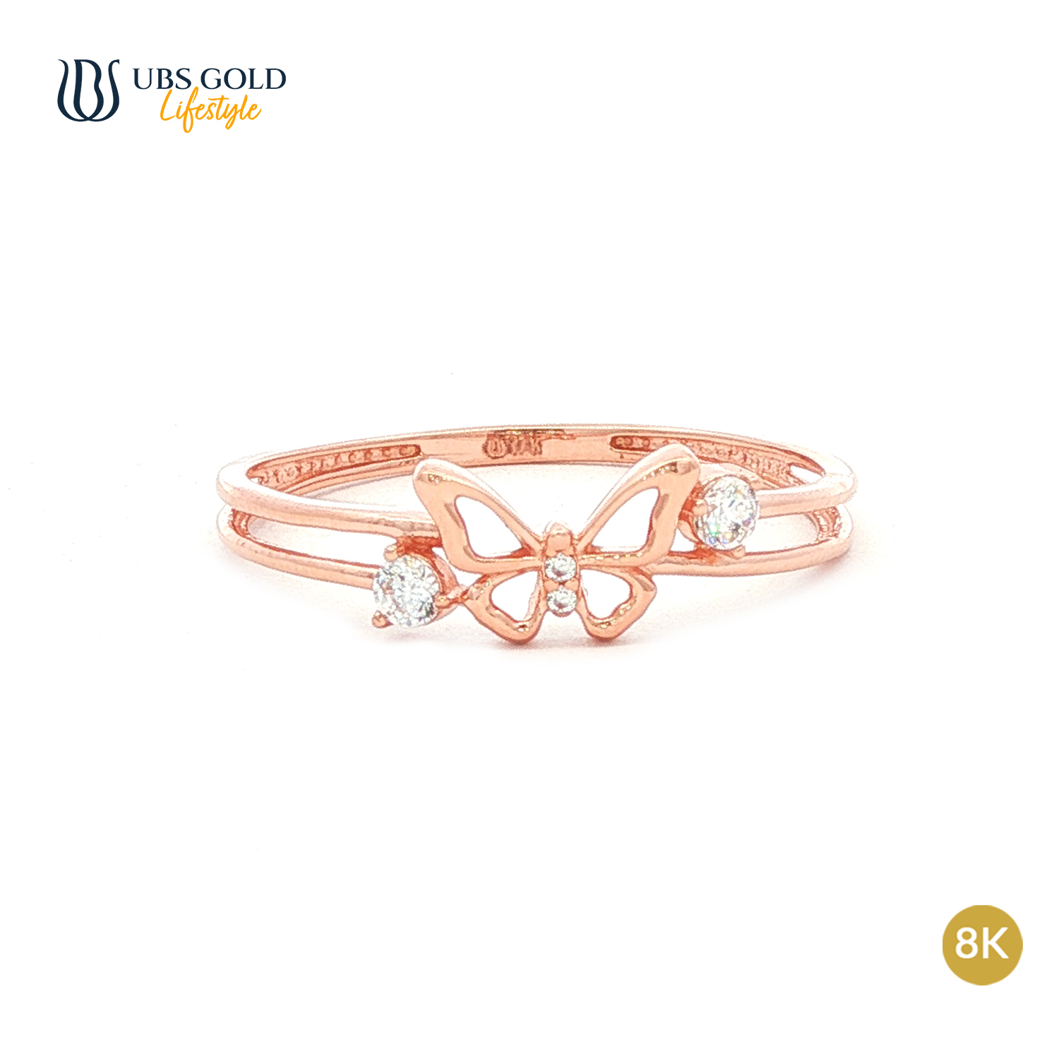 UBS Gold Cincin Emas Millie Molly - Cc17557K - 8K