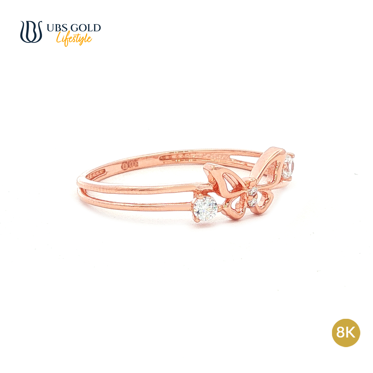 UBS Gold Cincin Emas Millie Molly - Cc17557K - 8K