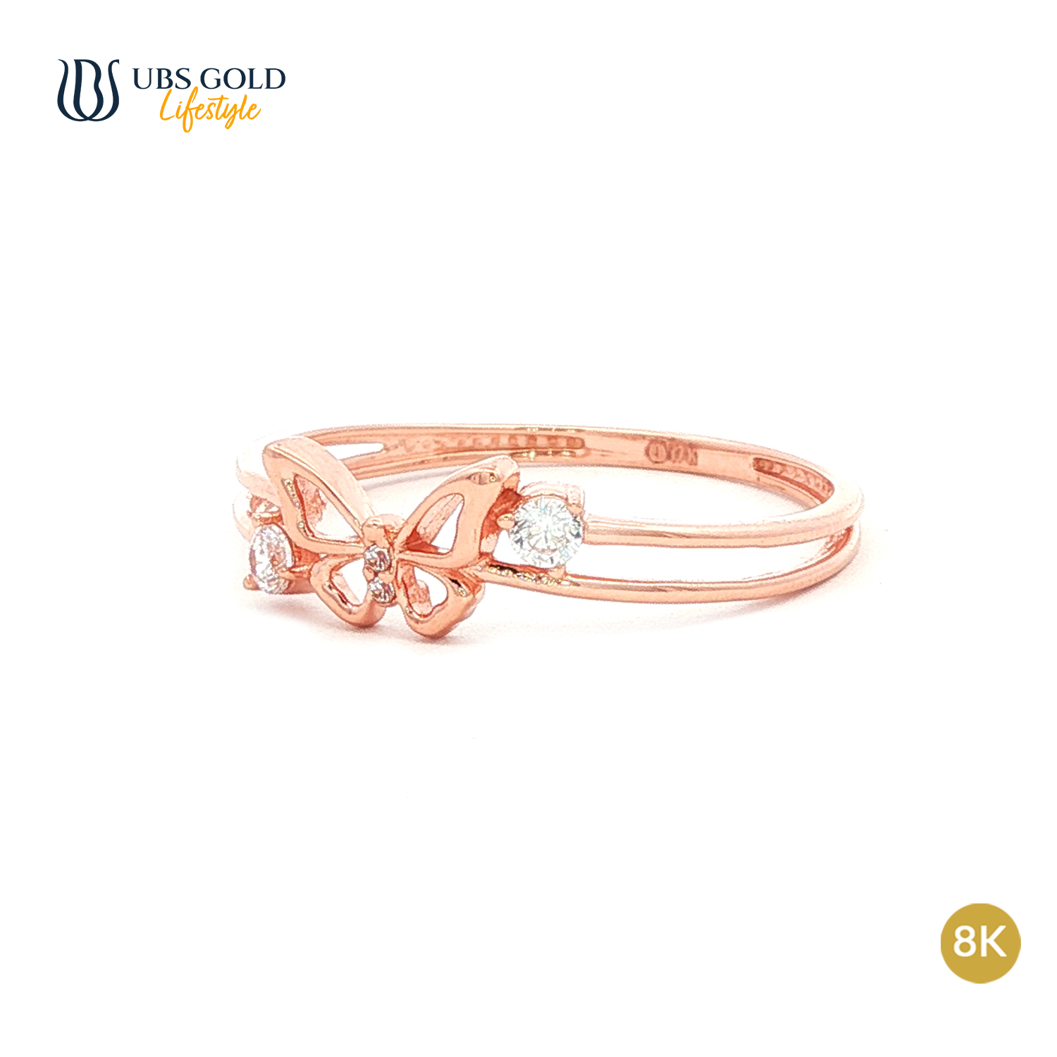 UBS Gold Cincin Emas Millie Molly - Cc17557K - 8K