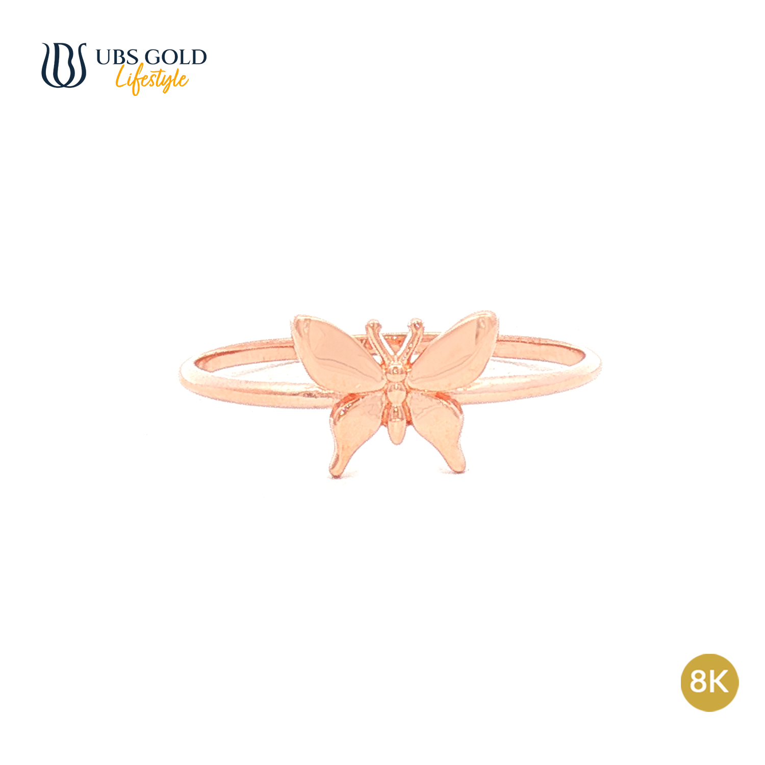 UBS Gold Cincin Emas Millie Molly - Cc70841K - 8K