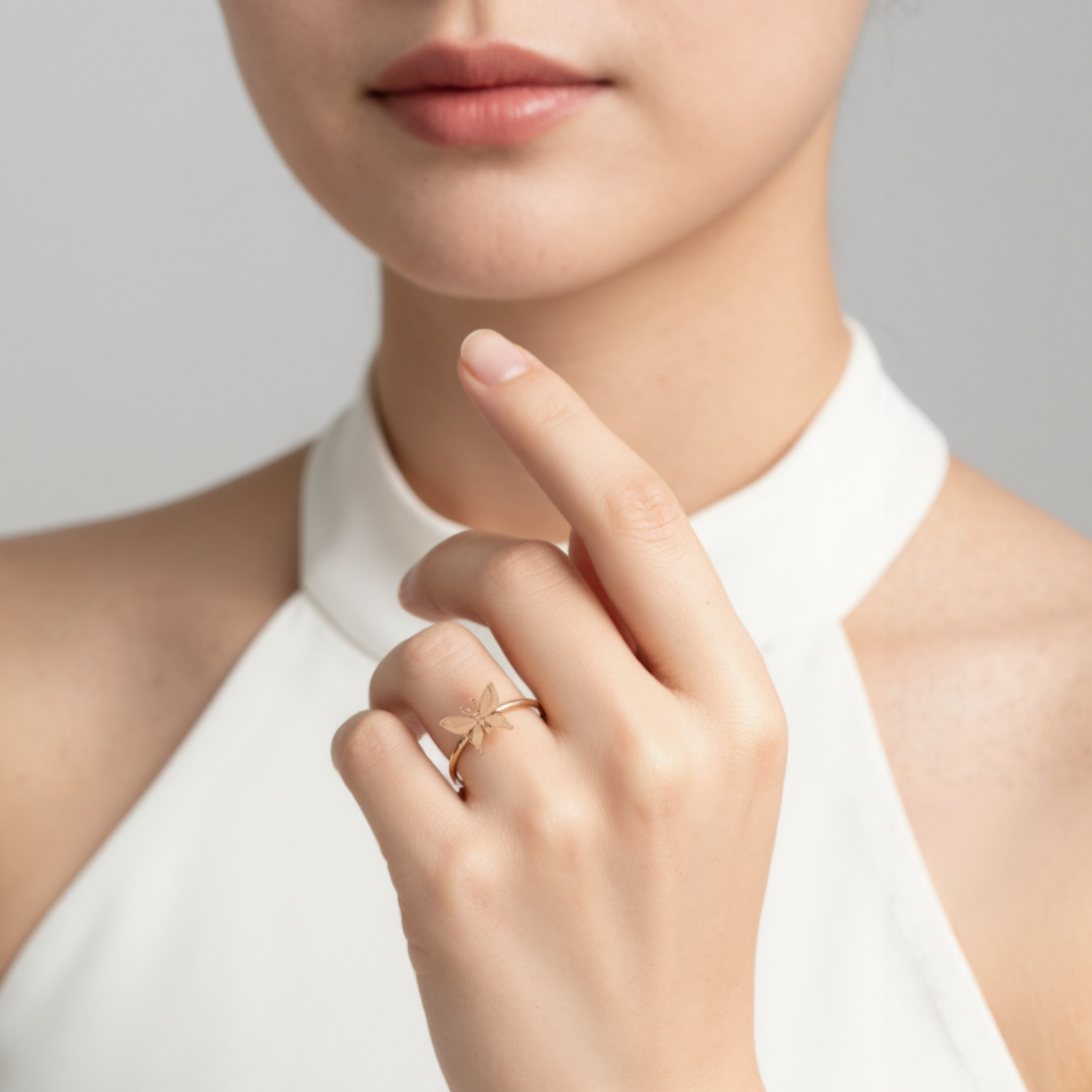 UBS Gold Cincin Emas Millie Molly - Cc70841K - 8K