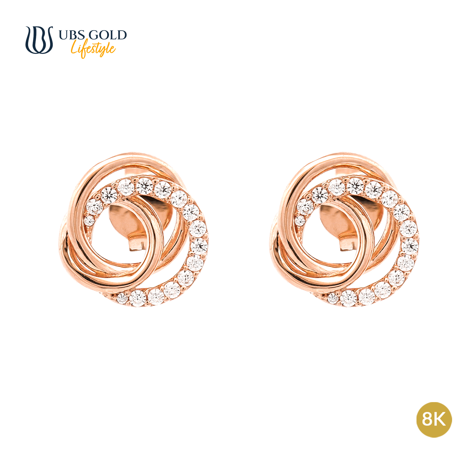 UBS Gold Anting Emas Luna - Cwb1020K - 8K