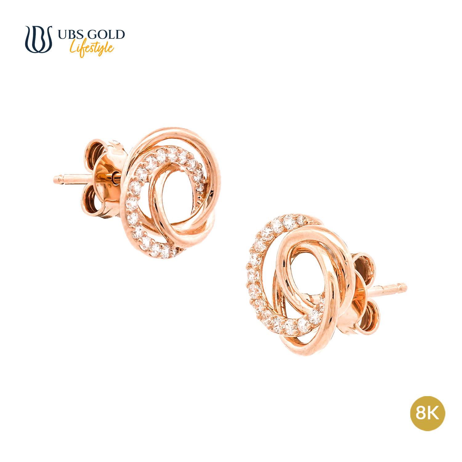 UBS Gold Anting Emas Luna - Cwb1020K - 8K