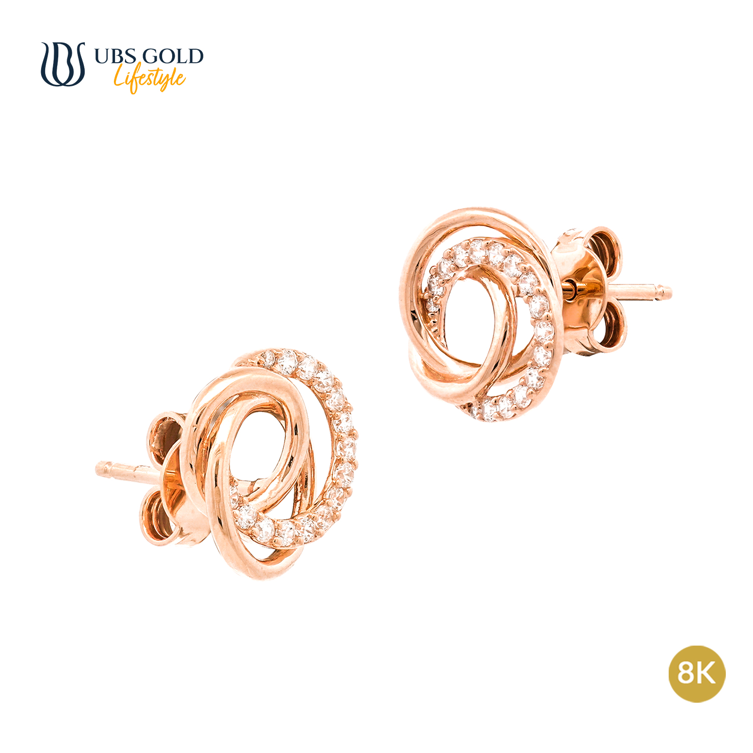 UBS Gold Anting Emas Luna - Cwb1020K - 8K