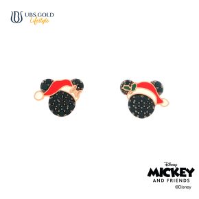 UBS Gold Anting Emas Disney Mickey Minnie Christmas - Cwy0080 - 17K