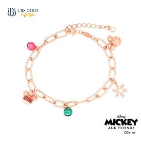 UBS Gold Gelang Emas Disney Mickey Mouse Christmas - Hgy0207 - 17K