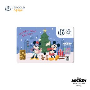UBS Gold Logam Mulia Disney Mickey And Friends Christmas Joy 1 Gr