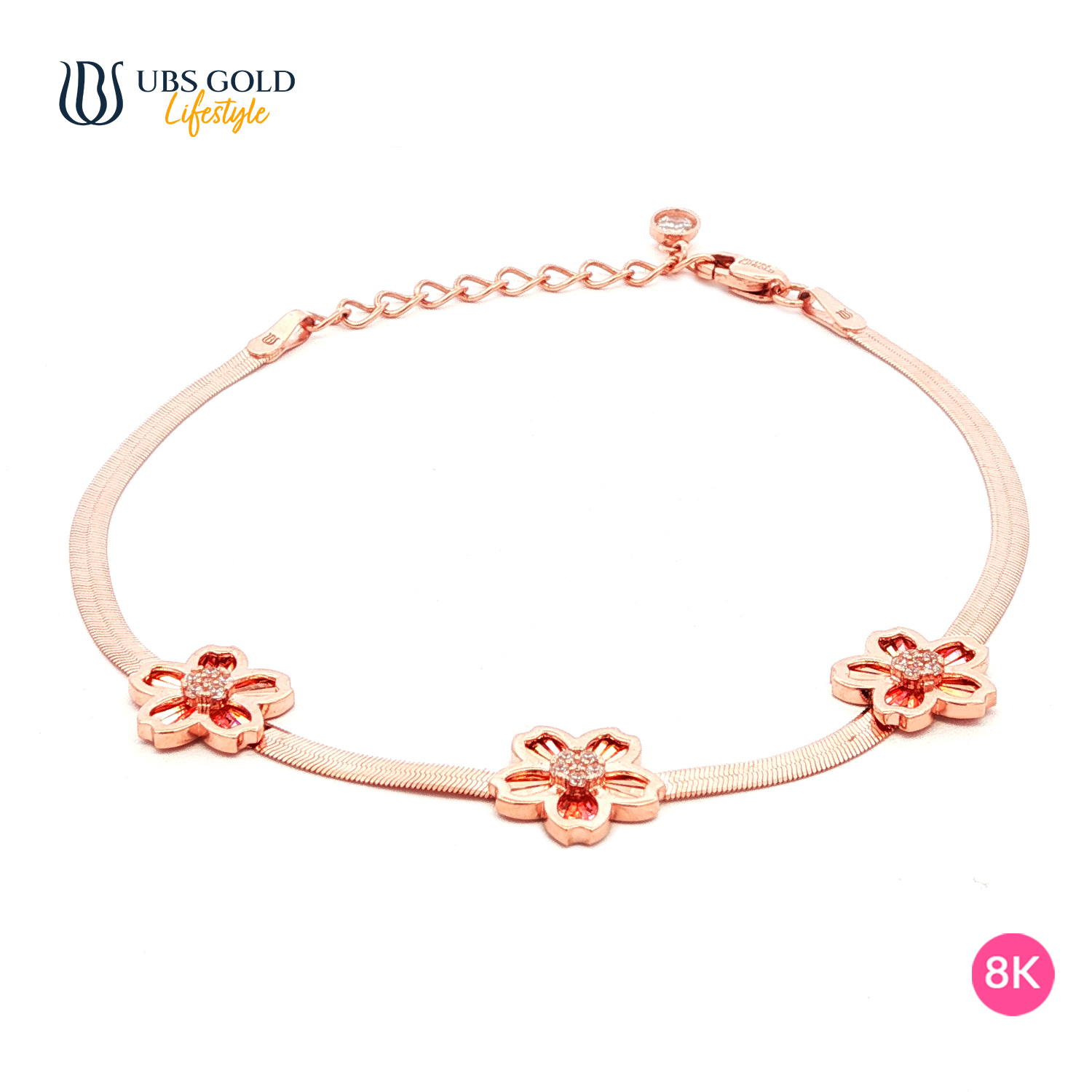 UBS Gold Gelang Emas Millie Molly Rainbow - K6g0067K - 8K