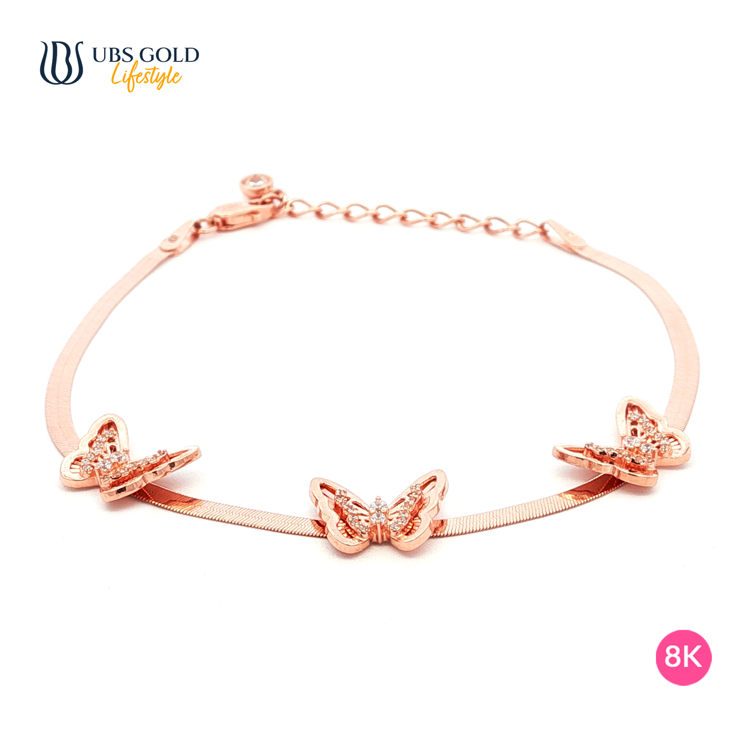 UBS Gold Gelang Emas Millie Molly Rainbow - K6g0069K - 8K