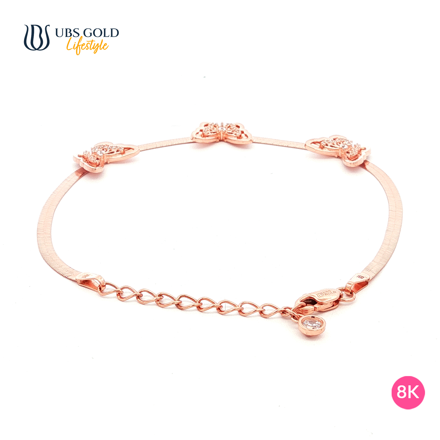 UBS Gold Gelang Emas Millie Molly Rainbow - K6g0069K - 8K